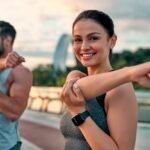 a couple working out