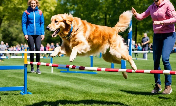 a dog being trained